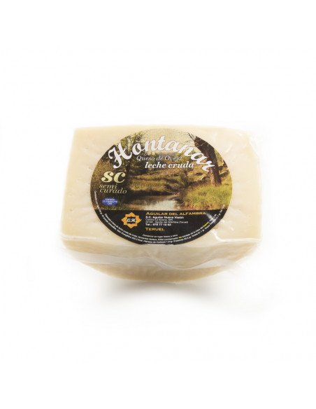 Queso semicurado de leche cruda